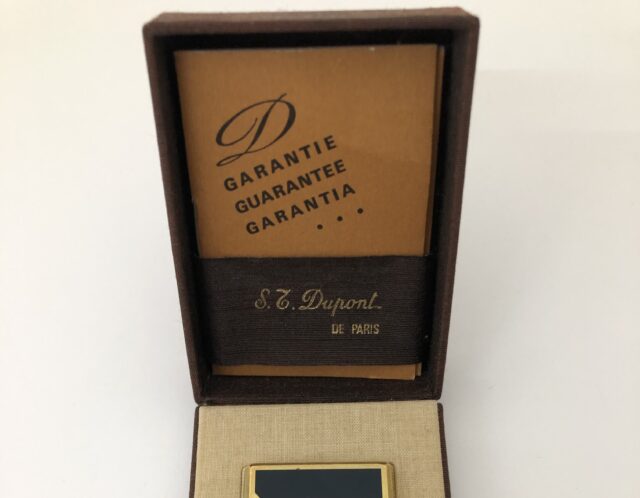 S.T.Dupont STデュポン ガスライター ゴールドブラックをお買取り(*´ω｀*)