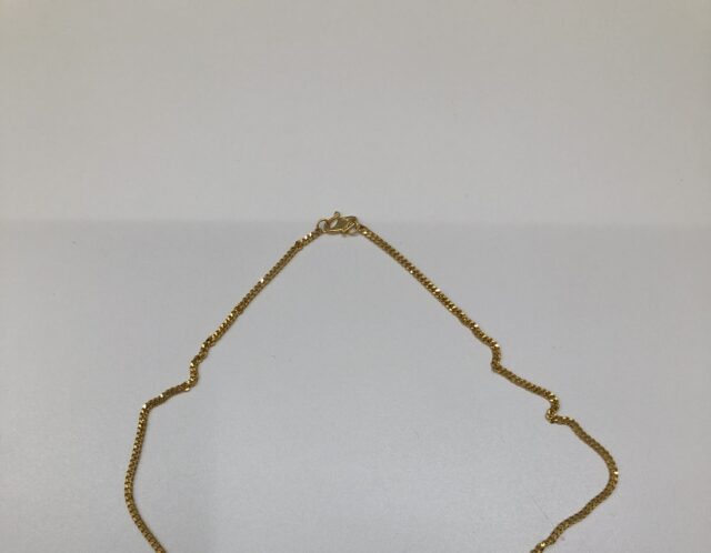 金のネックレスをお買取りさせていただきました。
